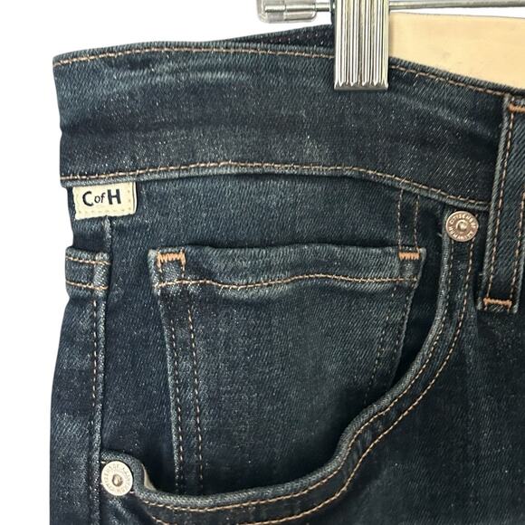 Citizens of Humanity Isola Cropped Boot Jean Women's 34 Frayed Regency Blue NEW - Picture 5 of 11